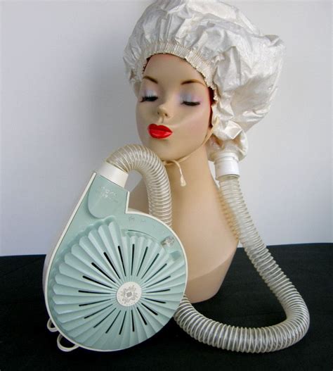 1950s hair dryer|old fashioned bonnet hair dryer.